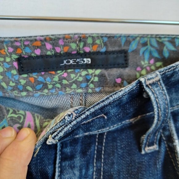 Joes Jeans Muse Style Boot Leg Halle Wash Distressed Blue Womens W 30 - Picture 5 of 14